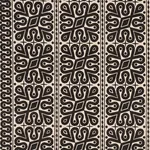 Schumacher 181472 Borneo Silk Black fabric swatch