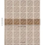 Schumacher 181470 Borneo Silk Brown fabric swatch