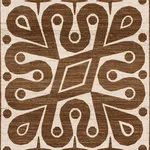 Schumacher 181470 Borneo Silk Brown fabric swatch