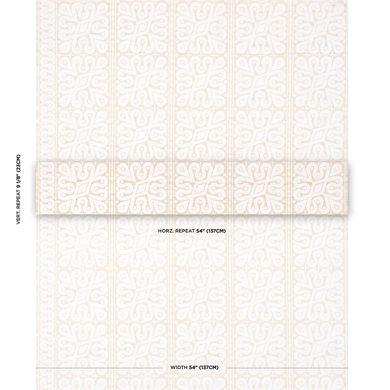 Schumacher 181471 Borneo Silk White fabric swatch