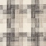 Schumacher 73741 Boro Plaid Charcoal fabric swatch