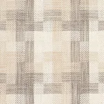Schumacher 73742 Boro Plaid Natural fabric swatch