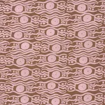 Schumacher 182742 Bosphorus Hand Block Brown & Pink fabric swatch