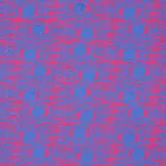 Schumacher 182741 Bosphorus Hand Block Fuchsia & Blue fabric swatch