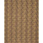 Schumacher 182740 Bosphorus Hand Block Ochre & Brown fabric swatch