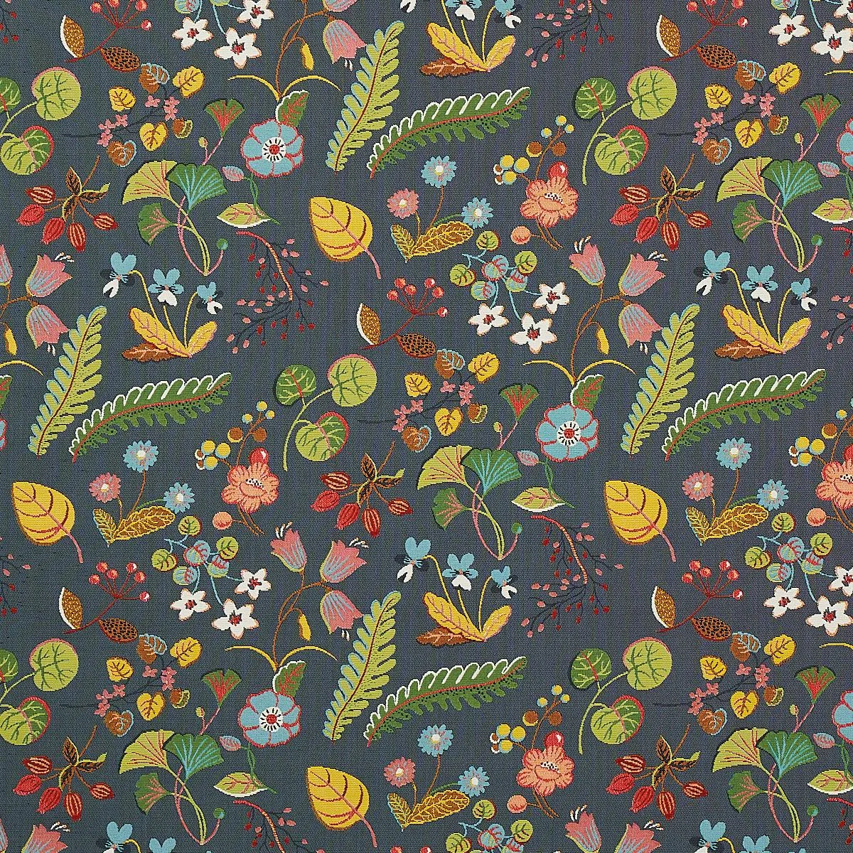 75941 Botanica Indoor/Outdoor Charcoal Fabric