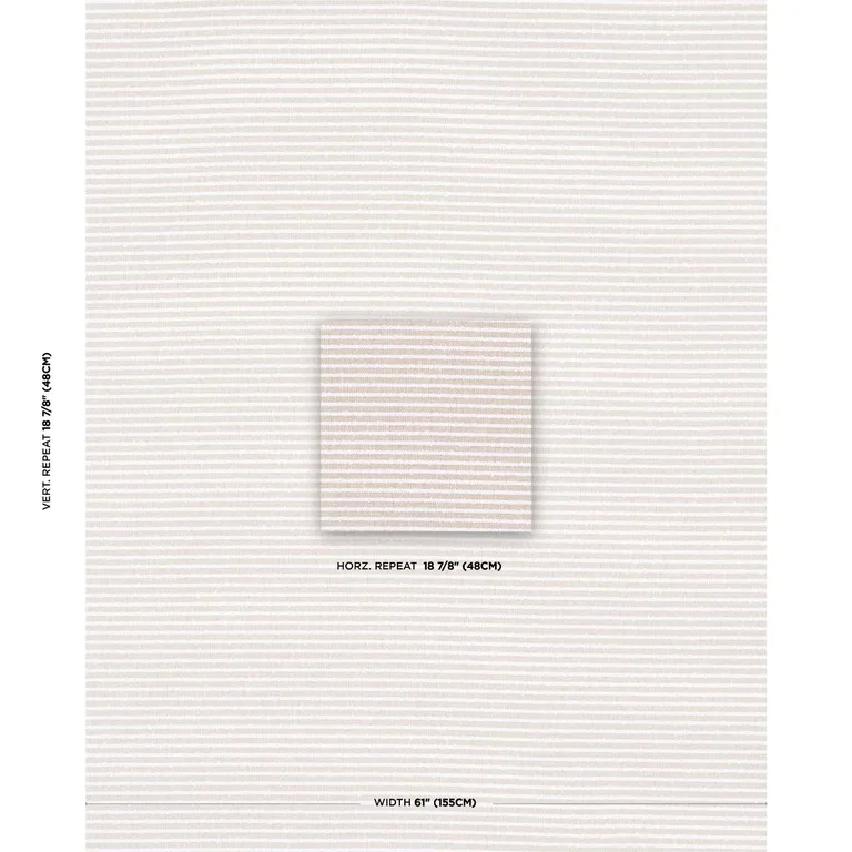 Schumacher 84261 Bouclé Stripe Indoor/Outdoor Flax fabric swatch