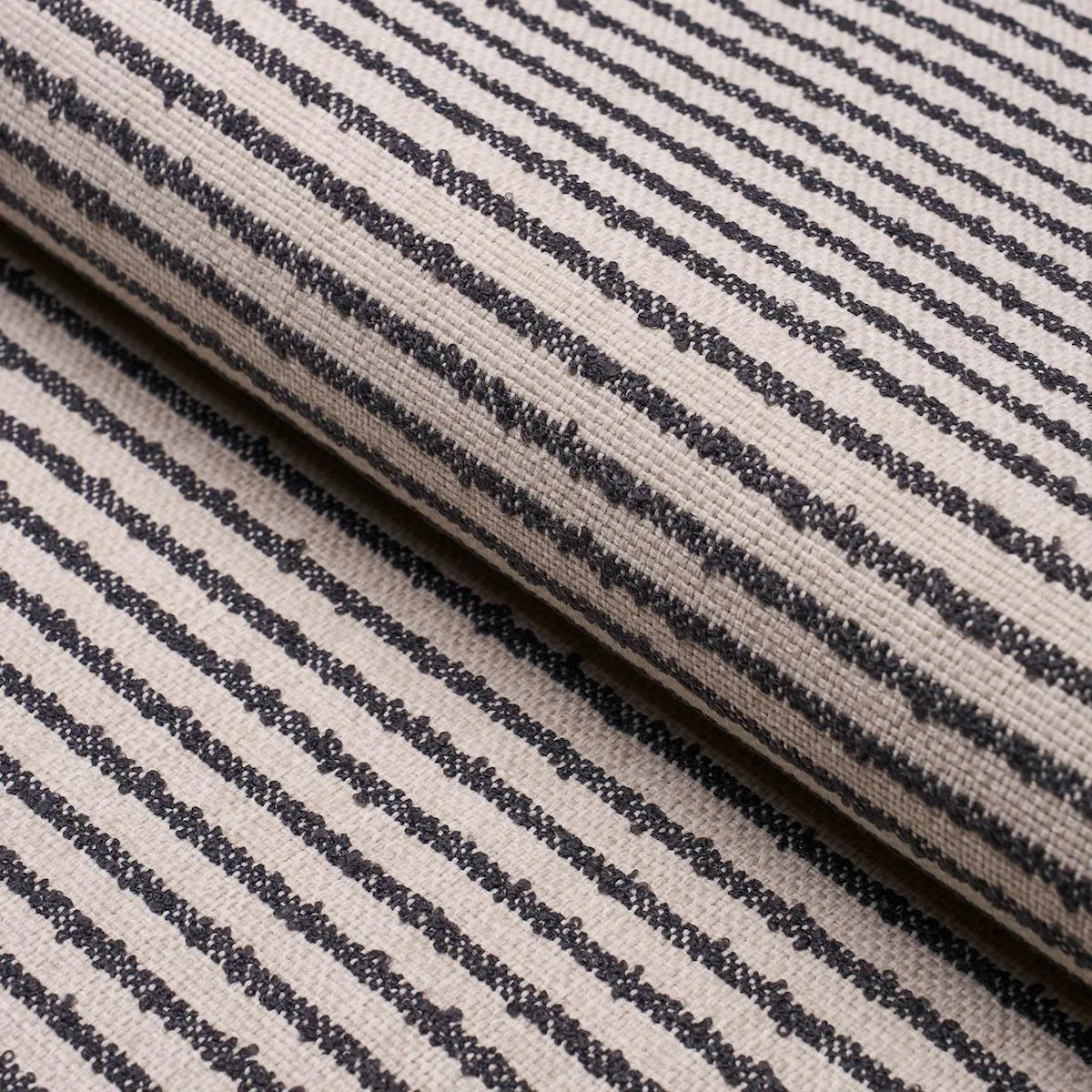 Schumacher 84262 Bouclé Stripe Indoor/Outdoor Jute fabric swatch