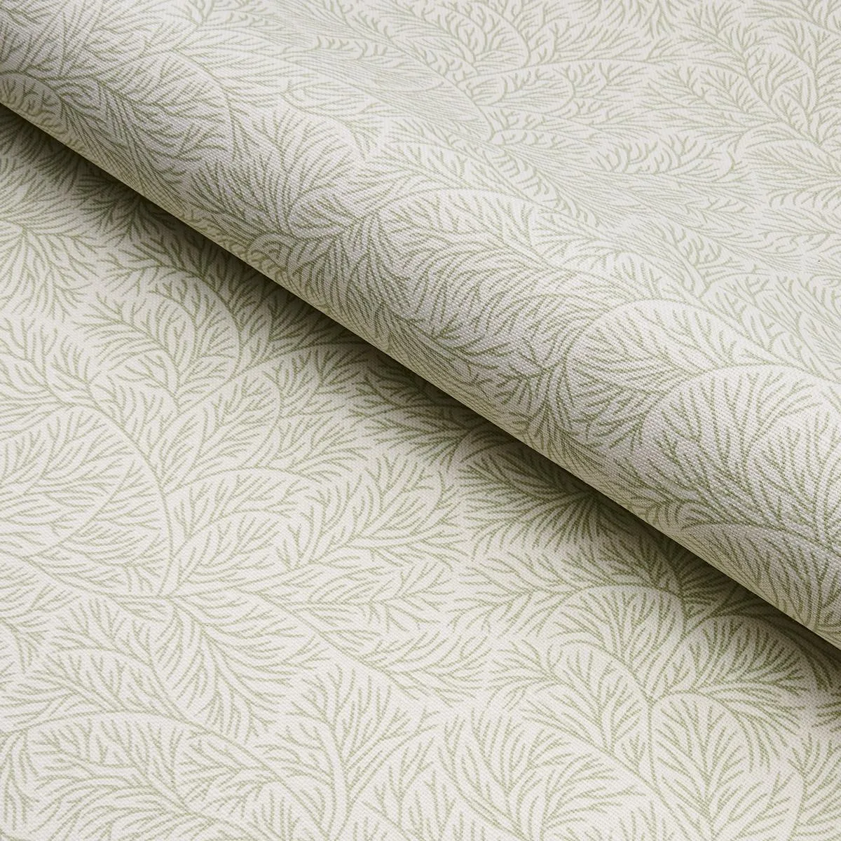 Schumacher 180701 Bougainvillea Leaf Green fabric swatch