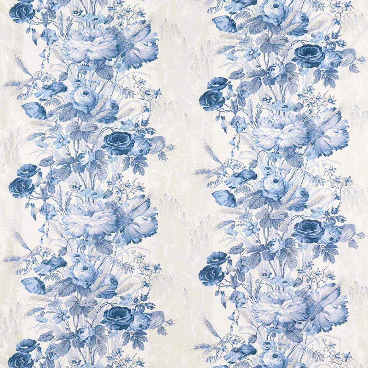 Schumacher 175790 Boughton House Porcelain fabric swatch