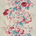 Schumacher 175792 Boughton House Rouge fabric swatch