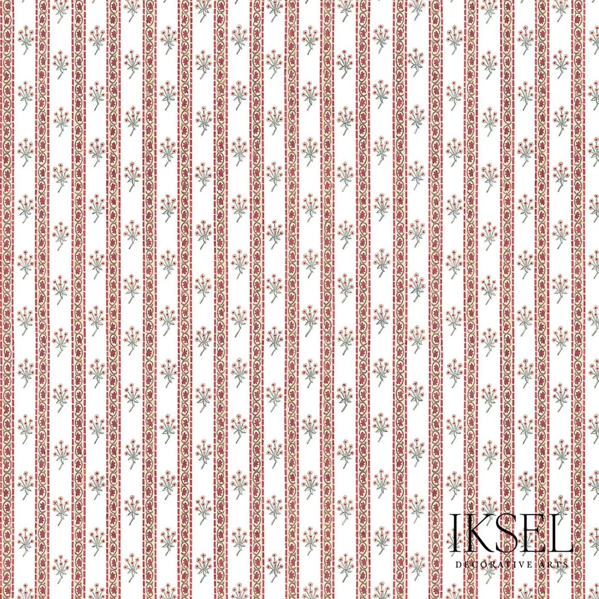Schumacher RF301CS01 Bouquet Stripe Original fabric swatch