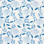 Schumacher 177852 Bouquet Toss Afternoon Blue fabric swatch