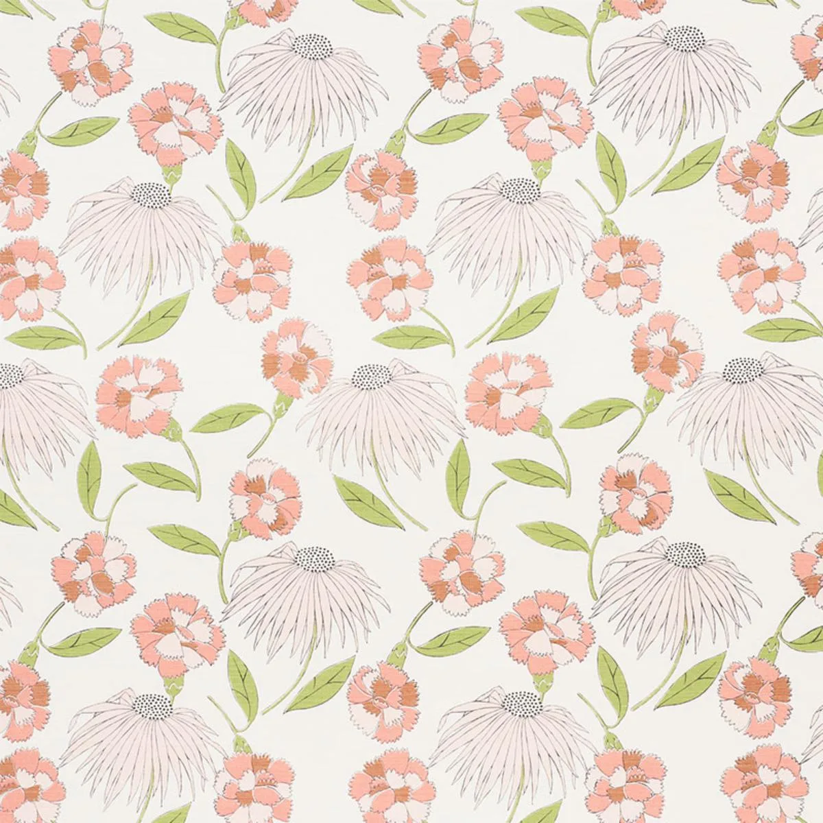 Schumacher 177850 Bouquet Toss Fawn fabric swatch
