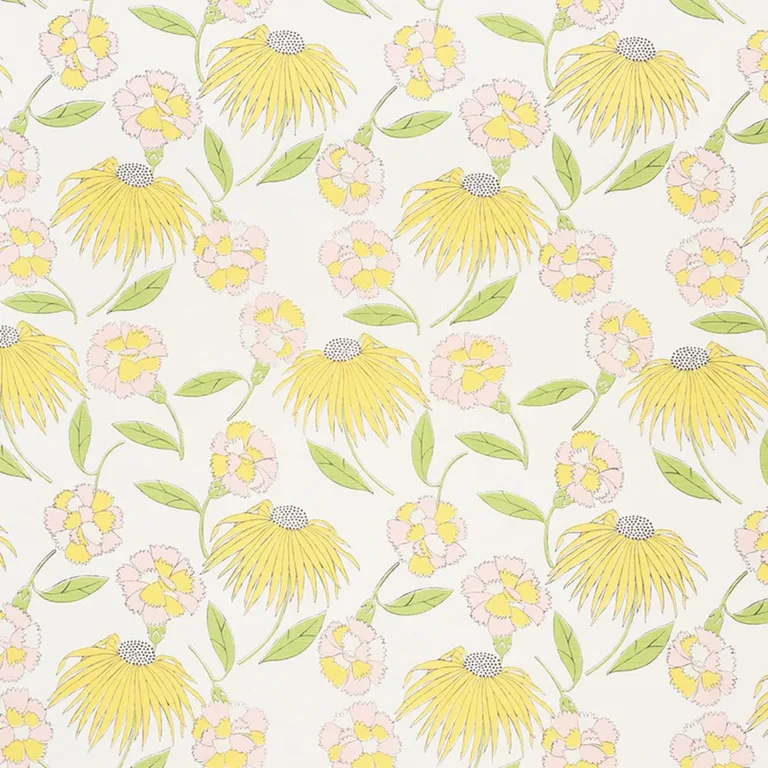 Schumacher 177851 Bouquet Toss Pink Lemonade fabric swatch