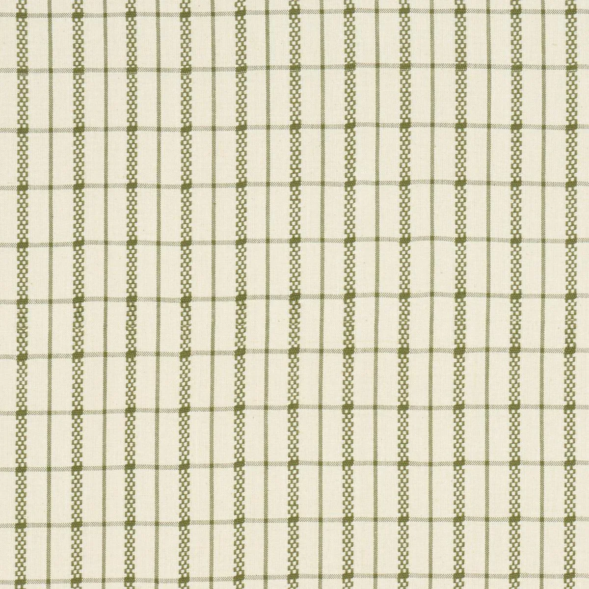 Schumacher 84682 Boyd Check Moss fabric swatch