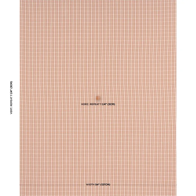 Schumacher 84680 Boyd Check Spice fabric swatch