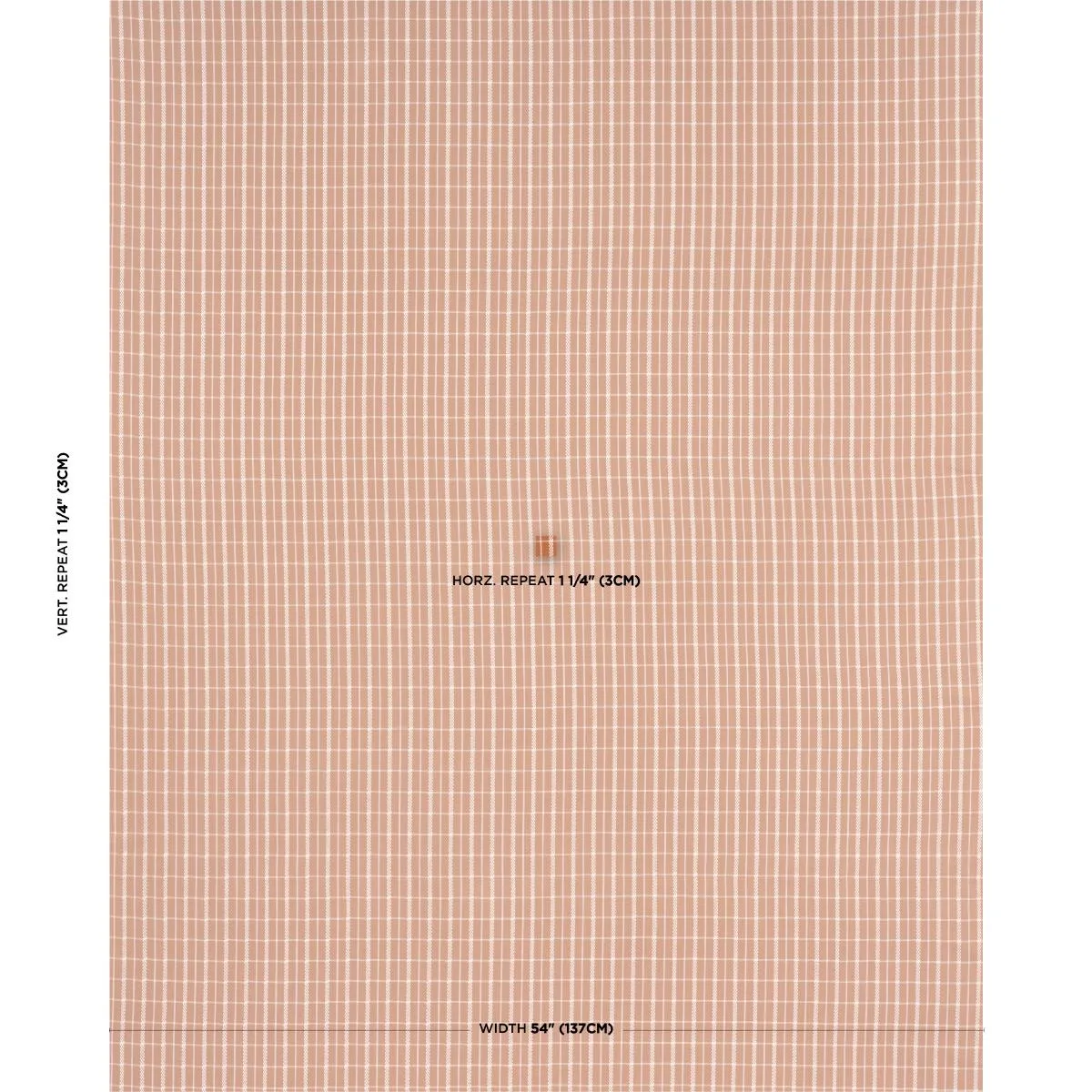 Schumacher 84680 Boyd Check Spice fabric swatch