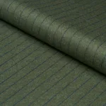Schumacher 85281 Boyd Wool Pinstripe Green fabric swatch