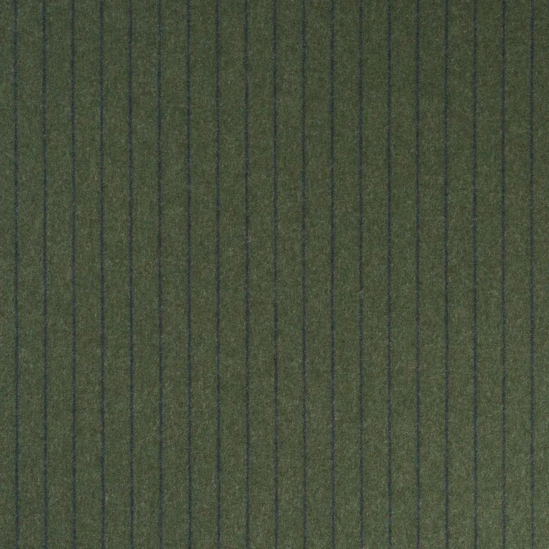 Schumacher 85281 Boyd Wool Pinstripe Green fabric swatch