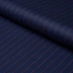 Schumacher 85280 Boyd Wool Pinstripe Navy fabric swatch