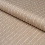 Schumacher 85282 Boyd Wool Pinstripe Oat fabric swatch