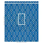 Schumacher 75891 Branson Embroidery Blue fabric swatch