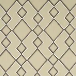 Schumacher 75892 Branson Embroidery Taupe fabric swatch