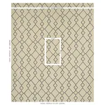 Schumacher 75892 Branson Embroidery Taupe fabric swatch