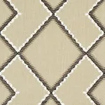Schumacher 75892 Branson Embroidery Taupe fabric swatch
