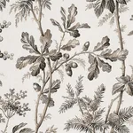 Schumacher 174115 Brantwood Vine Graphite fabric swatch