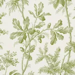 Schumacher 174114 Brantwood Vine Leaf fabric swatch