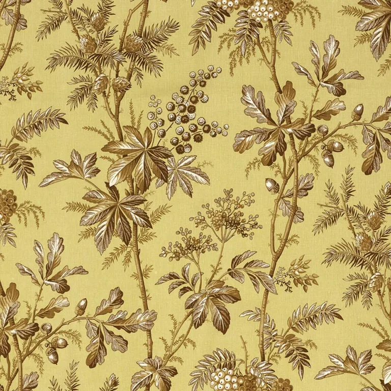 Schumacher 174110 Brantwood Vine Pear fabric swatch