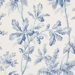 Schumacher 174113 Brantwood Vine Porcelain fabric swatch