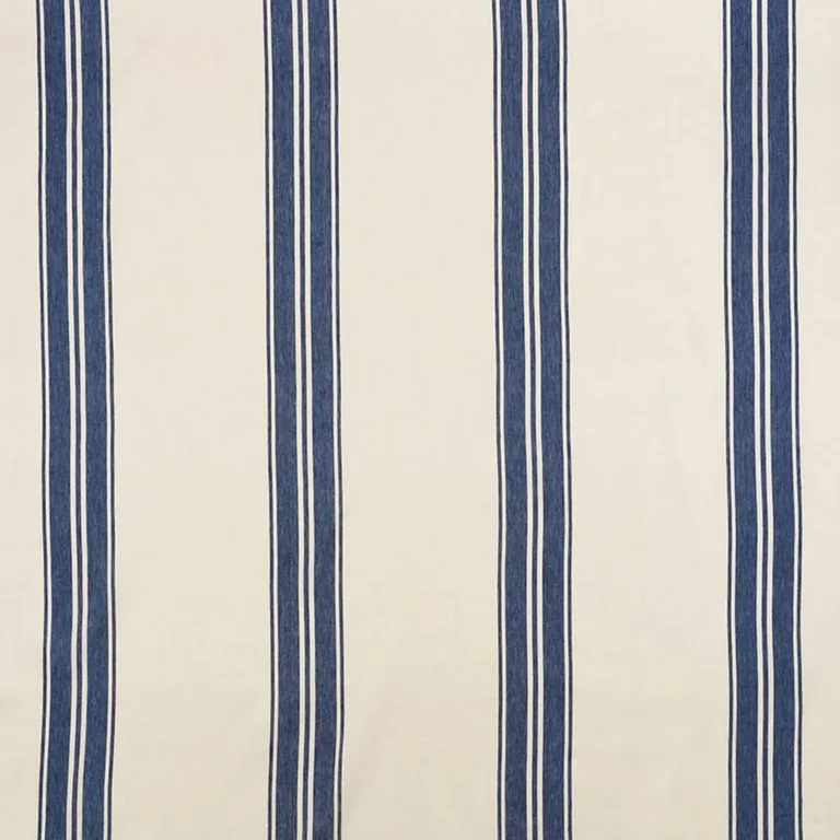 Schumacher 70872 Brentwood Stripe Cobalt fabric swatch