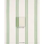 Schumacher 70873 Brentwood Stripe Leaf Green fabric swatch