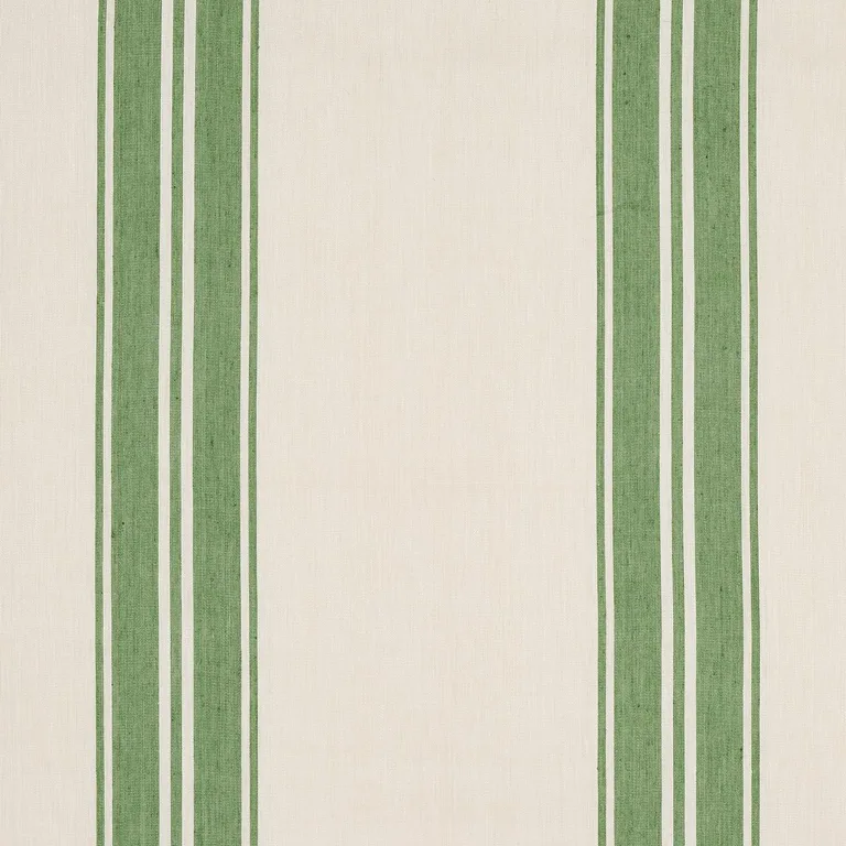 Schumacher 70873 Brentwood Stripe Leaf Green fabric swatch