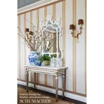 Schumacher 70870 Brentwood Stripe Neutral fabric swatch