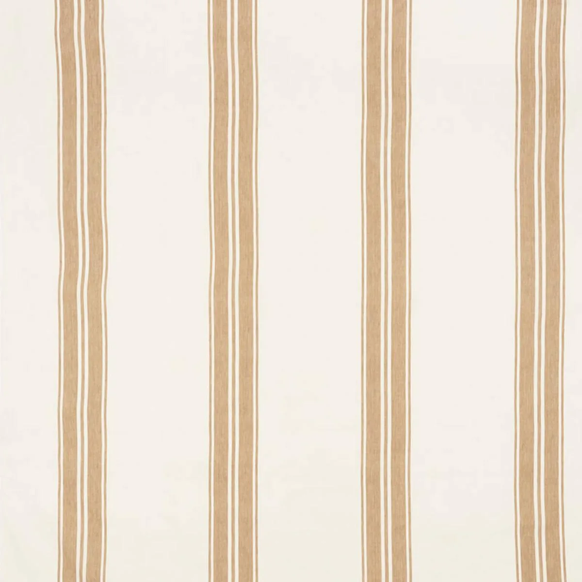 Schumacher 70870 Brentwood Stripe Neutral fabric swatch