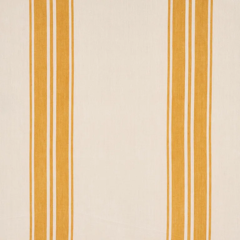 Schumacher 70874 Brentwood Stripe Yellow fabric swatch