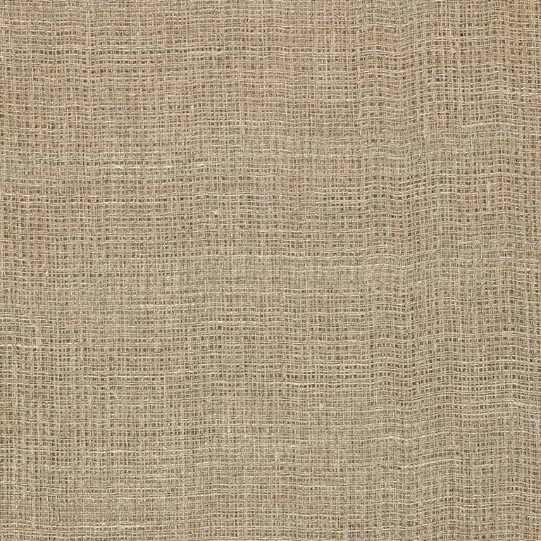 Schumacher 64961 Breton Sheer Greige fabric swatch