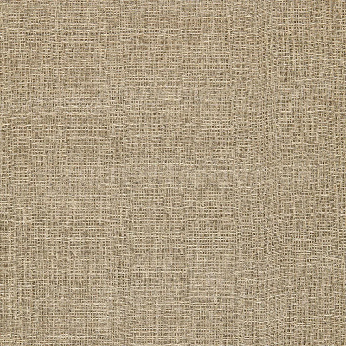 Schumacher 64961 Breton Sheer Greige fabric swatch