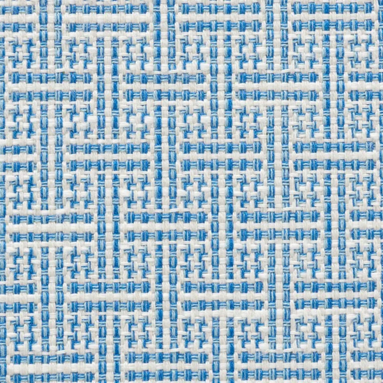 Schumacher 75930 Brickell Indoor/Outdoor Blue fabric swatch