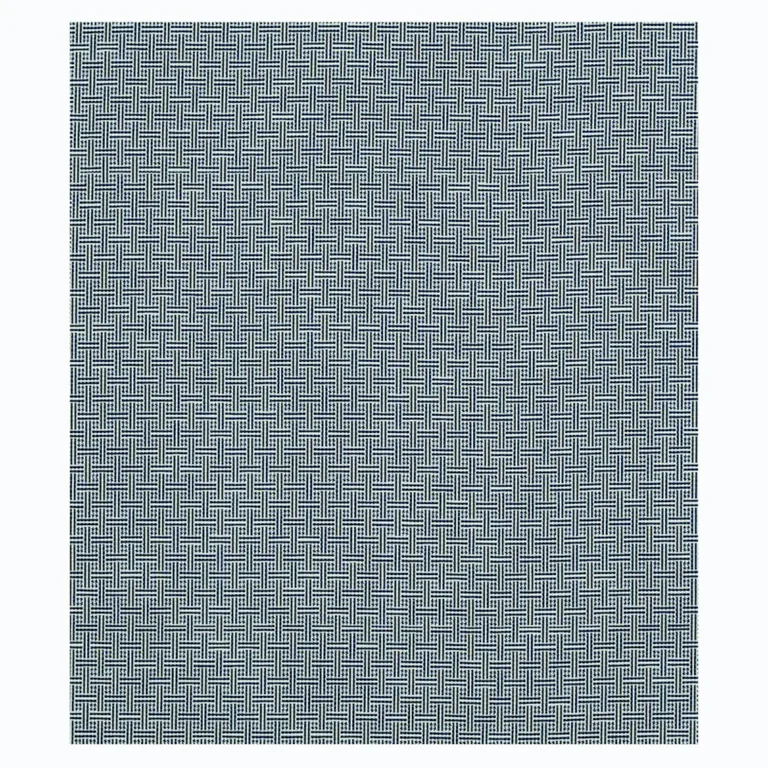 Schumacher 75936 Brickell Indoor/Outdoor Navy fabric swatch