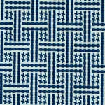 Schumacher 75936 Brickell Indoor/Outdoor Navy fabric swatch