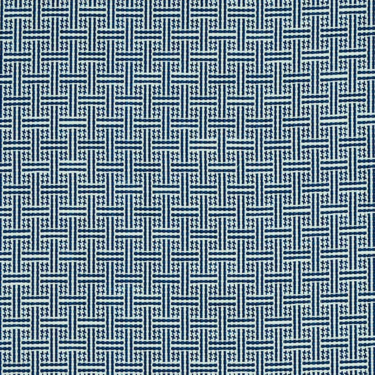 Schumacher 75936 Brickell Indoor/Outdoor Navy fabric swatch