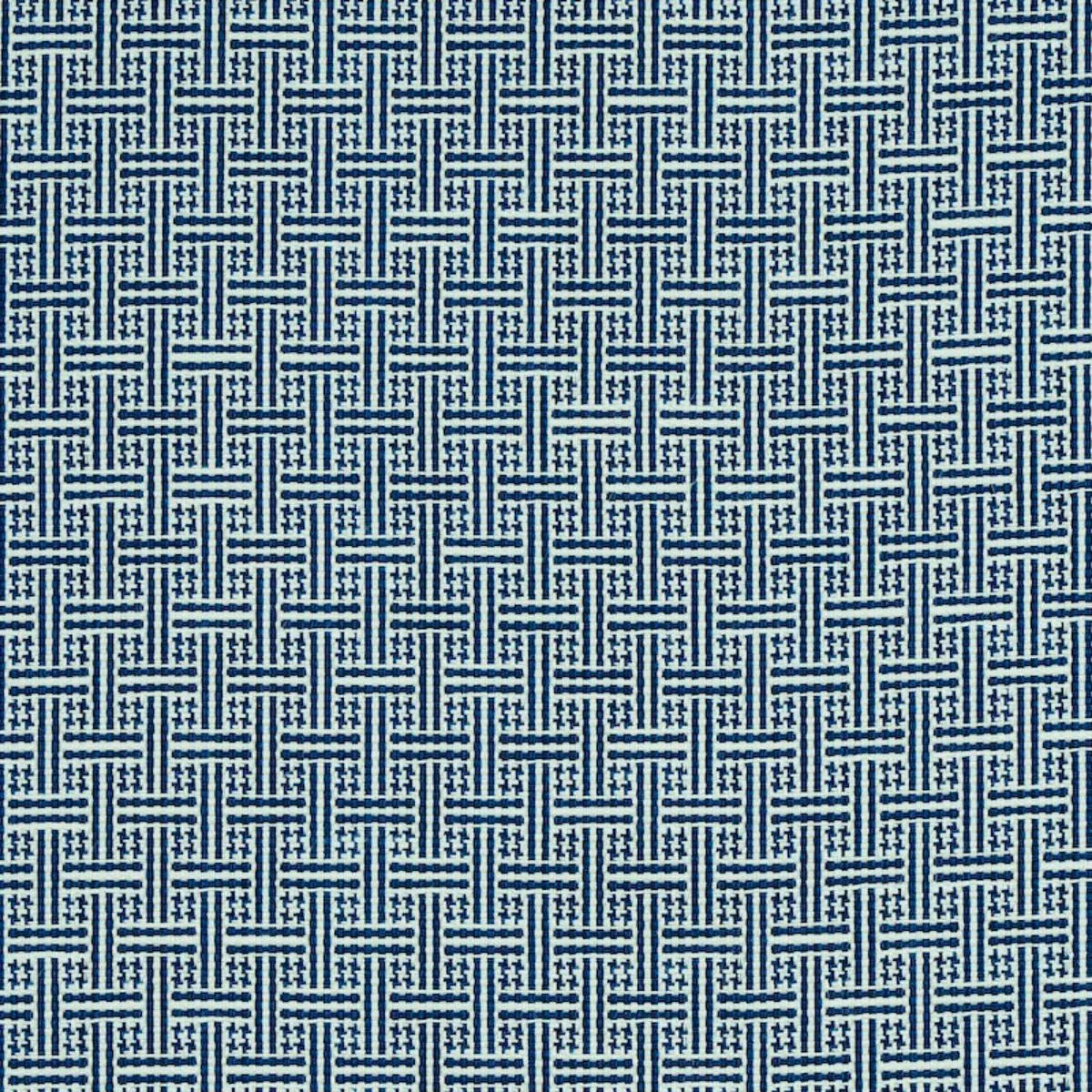 Schumacher 75936 Brickell Indoor/Outdoor Navy fabric swatch