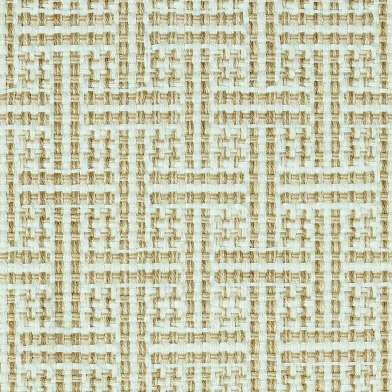 Schumacher 75937 Brickell Indoor/Outdoor Neutral fabric swatch