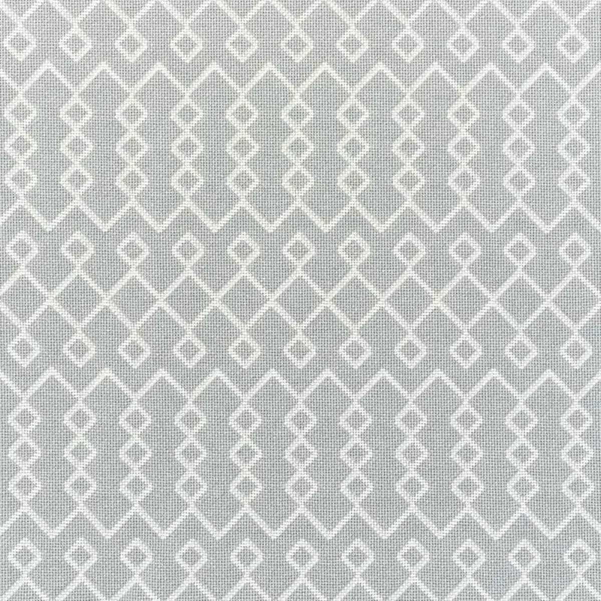 Schumacher 72112 Bricolette Grey fabric swatch