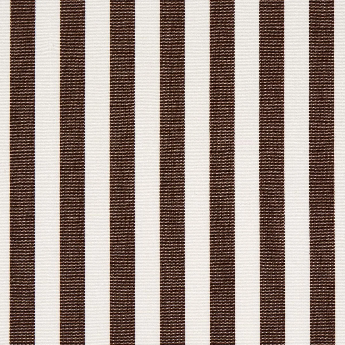 Schumacher 71347 Brigitte Stripe Brown fabric swatch